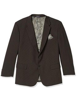 Adolfo Men's Micro Tech Portly Suit Jacket