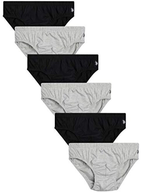 U.S. Polo Assn. Men's 6 Pack Low Rise Underwear Briefs