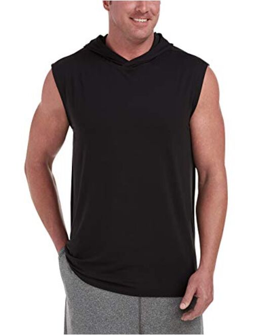 Amazon Essentials Men's Big and Tall Tech Stretch Sleeveless Pullover Hoodie fit by DXL
