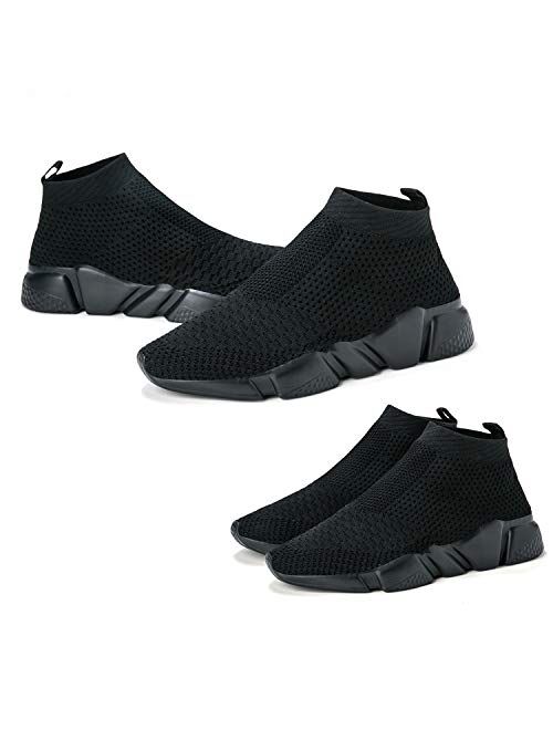 VAMJAM Men's Casual Athletic Sneakers Fashion Lightweight Balenciaga Look Breathable Mesh Running Shoes