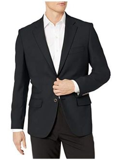 Men's Long-Sleeve Classic-fit Button-Front Stretch Blazer