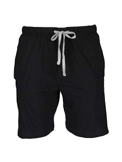 Men's 2-Pack Knit Sleep Pajama Drawstring Shorts