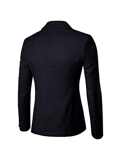 Cloudstyle Men's Suit Jacket One Button Slim Fit Sport Coat Business Daily Blazer