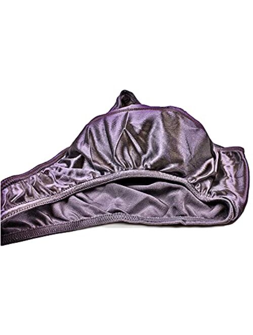 Barbra Mens Satin Bikini Briefs Panties S to 3XL Silky Sexy Mens Underwear 6 Pack