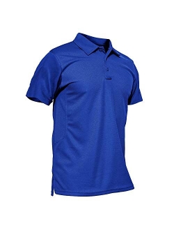 Men's Polo Shirt Quick Dry Performance Long and Short Sleeve Tactical Shirts Pique Jersey Golf Shirt