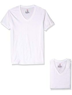 Ultimate Men's Cotton Solid Short Sleeve 3-Pack V-Neck Tee