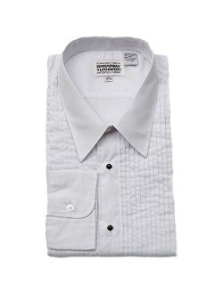 Factory Outlet Men's Laydown Collar White Tuxedo Shirt