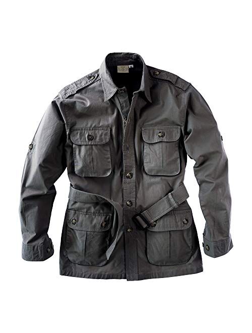 Tag Safari Jacket for Men, Lightweight, Multi Pockets, Perfect for Explorers, Photographers and Journalists