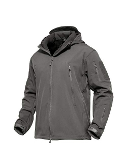 Men's Hooded Tactical Jacket Water Resistant Soft Shell Outwear Coat