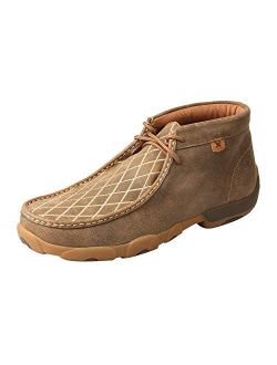 Twisted X Men's Lace Leather Handcrafted Chukka Driving Mocs