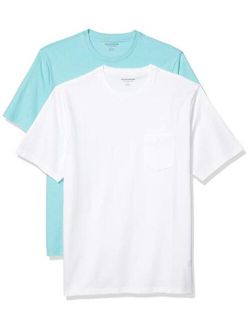 Men's 2-Pack Loose-fit Short-Sleeve Crewneck Pocket T-Shirt