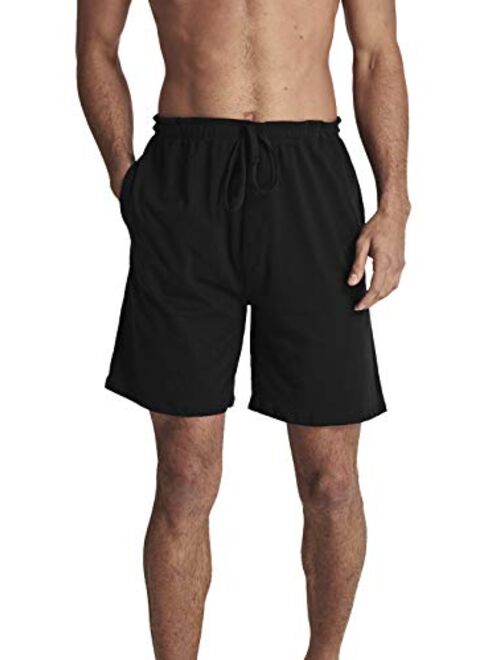 HOFISH Men's Comfy Pajama Sleeping Shorts Bottom Lounging Shorts 100% Cotton Sleepwear