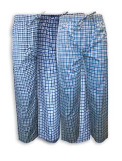 AMERICAN HEAVEN Men's 3 Pack Lounge Pajama Sleep Pants/Drawstring & Pockets Designer Woven Pant Bottoms
