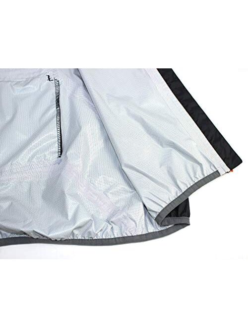Little Donkey Andy Mens Waterproof Cycling Bike Jacket, Running Golf Rain Jacket, Windbreaker, Ultralight and Packable
