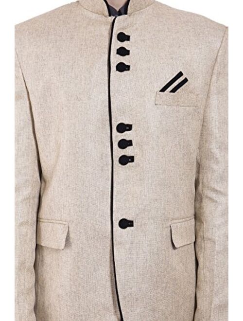 WINTAGE Men's Rayon Nehru Mandarin Blazer- 20 Colors and 15 Sizes