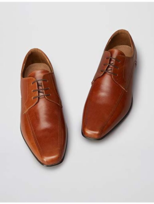 Amazon Brand - find. Men's Leather Derby Shoes with Lace Ups and Wing Tips