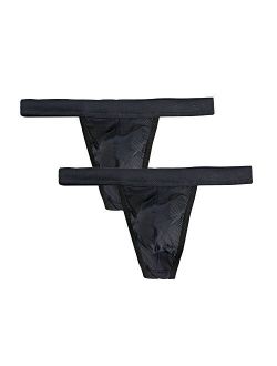 Summer Code Mens Micro Mesh Stretch Thong T-Back Sexy Underwear