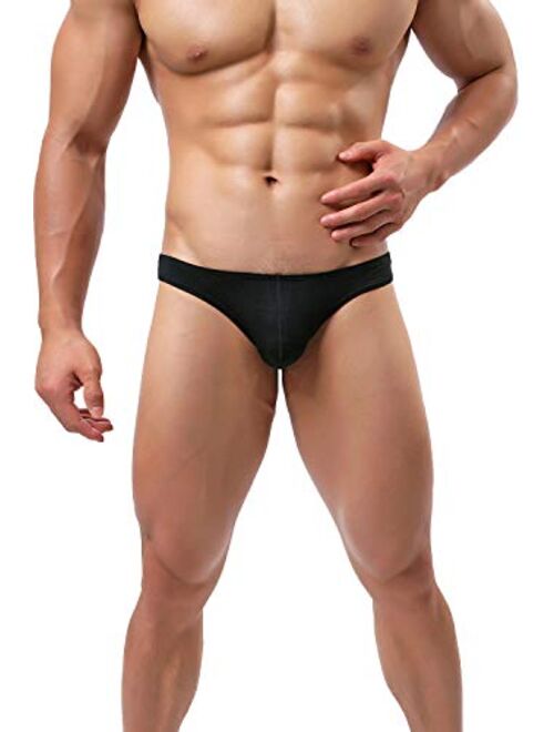 Pdbokew Men's Thongs Underwear G-String Quick-Drying Comfortable T-Back