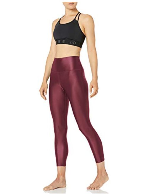 Amazon Brand - Core 10 Women's Icon Series Liquid Shine High Waist Yoga 7/8 Crop Legging