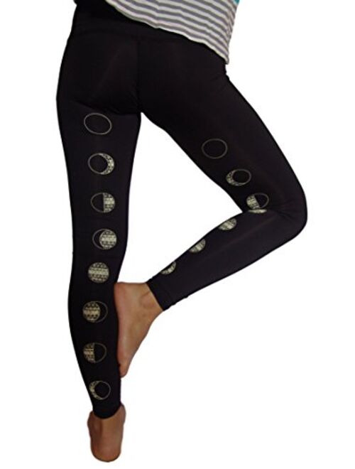 teeki - Designer Active Wear - Moon Dance Black Hot Pant