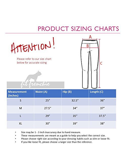Fit Frenchie Women's Joggers Sweatpants High Waist Comfy Cotton Track Pants Drawstring with Pockets