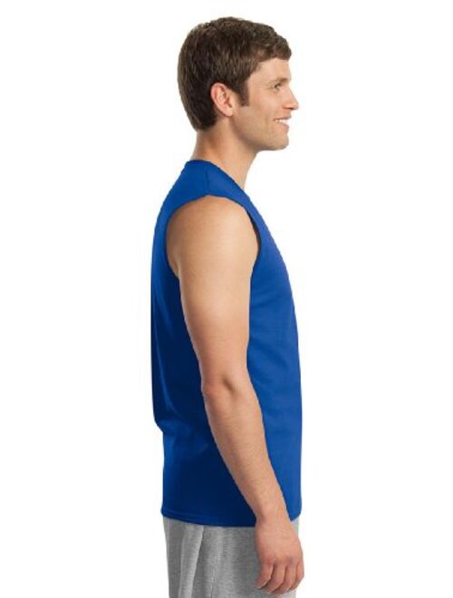 Gildan Men's Ultra Cotton Double Needle Sleeveless T-Shirt