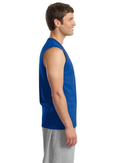 Gildan Men's Ultra Cotton Double Needle Sleeveless T-Shirt