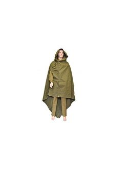 Soviet Russian Army WWII Type Soldier Field Canvas cloak tent Raincoat Poncho