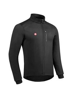Przewalski Cycling Bike Jackets for Men Winter Thermal Running Jacket Windproof Breathable Reflective Softshell Windbreaker