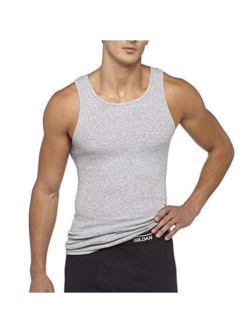 Gildan Platinum Men's Cotton Solid Regular Fit A-Shirt 5-Pack