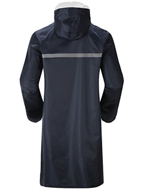 Cheering Rain Coat for Mens Rainwear Waterproof Rain Jacket Long Sleeve Raincoat