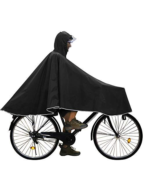 Anyoo Waterproof Rain Poncho Bike Bicycle Rain Capes Lightweight Compact Reusable for Adults