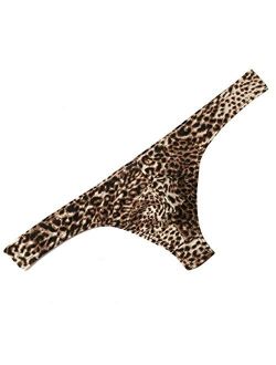 Hot Men's Leopard Print Thong G-String Underwear, Men's Leopard Print Thong Undie.