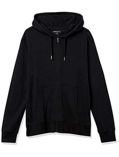 Amazon Essentials Men's Lightweight Jersey Full-Zip Hoodie