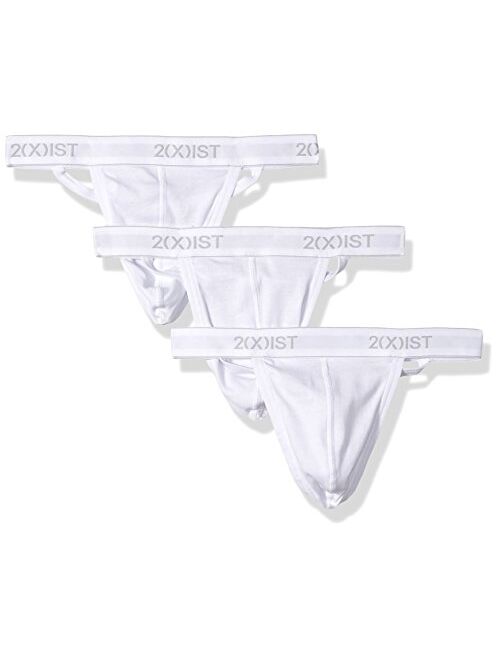 2(X)IST Men's Essential Cotton 3 Pack Y-Back Thong