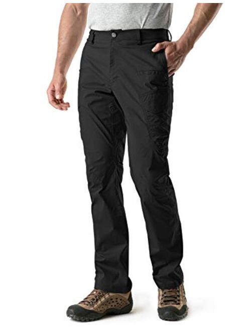 CQR Men's Hiking Pants, Water Repellent Outdoor Pants, Lightweight Stretch Cargo/Straight Work Pants, UPF 50+ Outdoor Apparel