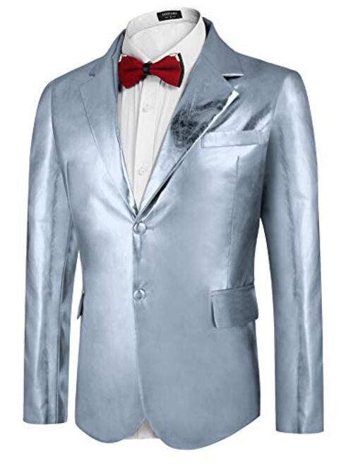 COOFANDY Mens Fashion Suit Jacket Blazer Weddings Prom Party Dinner Tuxedo