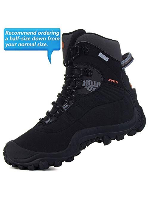 XPETI Mens Thermator Mid-Rise Waterproof Hiking Trekking Insulated Outdoor Boots