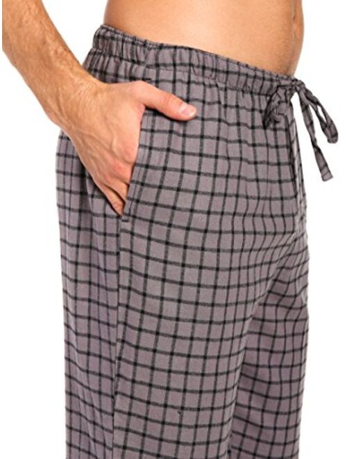 Noble Mount Twin Boat Mens Pajama Pants - 100% Cotton Flannel Mens Lounge Pants