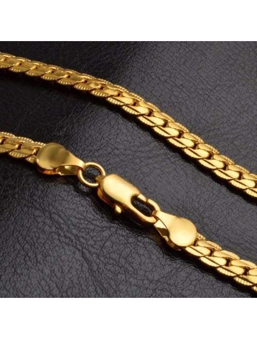 Solid 925 Silver Men's Women's Italian 5mm Cuban Curb Link Chain Bangle Bracelet