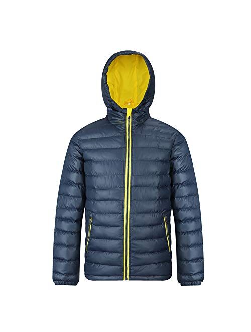 MADHERO Mens Puffer Jacket Water-Resistant Insulated Down Alternative Outerwear Coats 