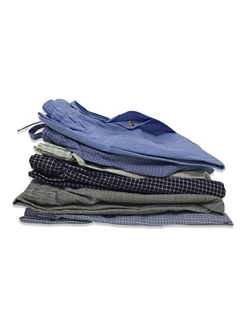 Men's 3 Pack Soft Poplin Woven Pajama & Sleep Jam Cargo Short Lounge Pants