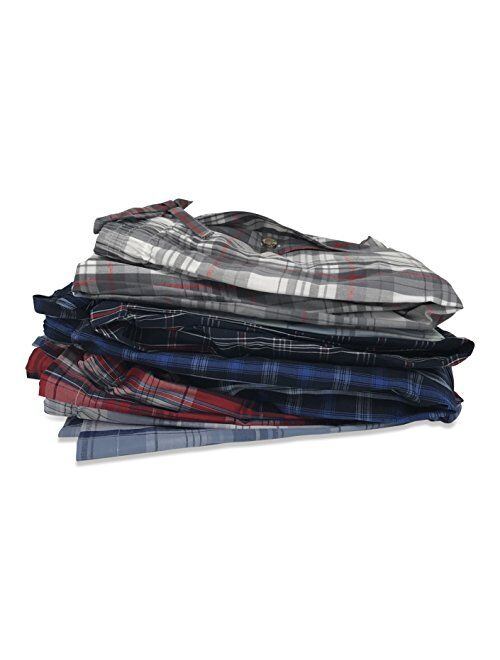 Men's 3 Pack Soft Poplin Woven Pajama & Sleep Jam Cargo Short Lounge Pants