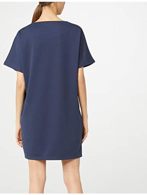 Amazon Brand - Meraki Women's Loose Fit Short Sleeve Shift Dress with Pockets