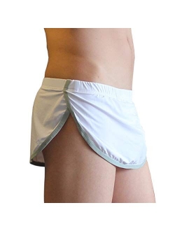 KAMUON Mens Sexy Pouch Thong G-String Boxer Underwear Panties Home Sleep Shorts