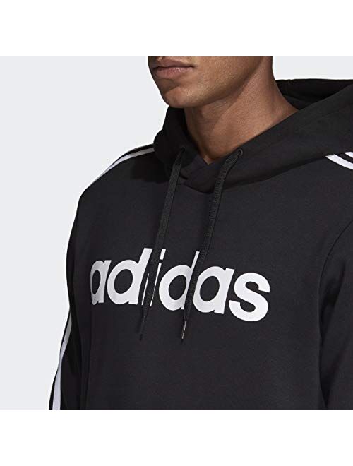 adidas Men's Essentials 3-stripes Pullover Fleece Hooded Sweatshirt