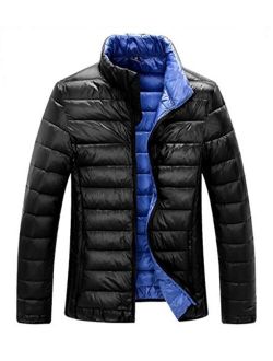 ZSHOW Men's Down Jacket Packable Stand Collar Down Outerwear Coat