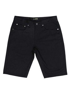 Access Men's Big and Tall Solid Color Jean Twill Shorts