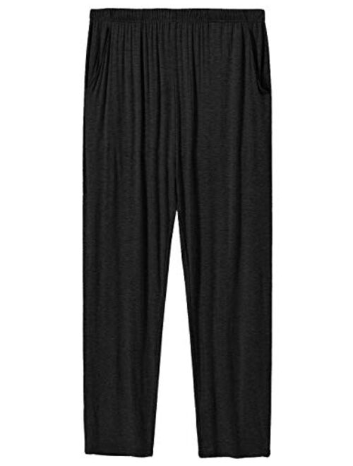 MoFiz Mens Modal Pyjama Bottoms Ultra Soft Sleepwear Lounge Pants 