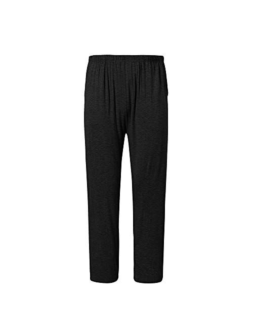 MoFiz Mens Modal Pyjama Bottoms Soft Knit Sleepwear Lounge Pants 